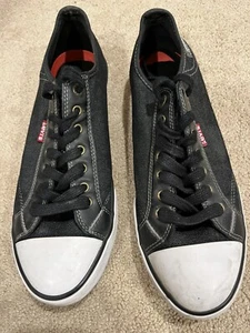 Levis Strauss & Co 1083928 Denim Casual Black White Shoes Mens Size 10.5 - Picture 1 of 8
