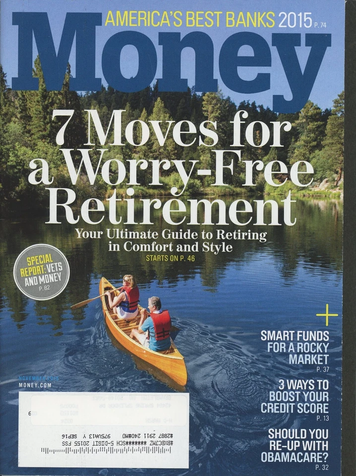 MONEY Magazine - November 2015 / 7 Moves For A Worry Free Retirement / 100 Pages Foto 1 de 1
