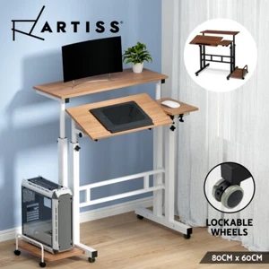 Artiss Laptop Desk Portable Mobile Bed Computer Table Stand Adjustable iPad - Picture 1 of 24
