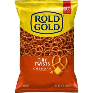 Rold Gold Tiny Twists Cheddar Flavored Pretzels, 10 oz. Snacks - Picture 1 of 5