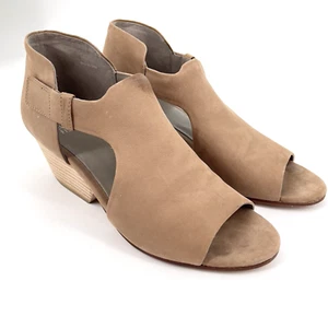 Sandalia Eileen Fisher Nubuck Tacón Bloque Talla 9 Marrón Correa de Gancho y Lazo - Imagen 1 de 11