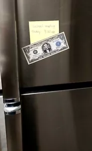 US Banknote Fridge Magnet Currency Souvenir One Million Dollar Bill, Blue Seal - Picture 1 of 5