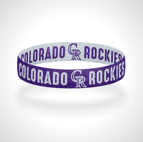 Reversible Colorado Rockies Bracelet Wristband Mile High Baseball Cover