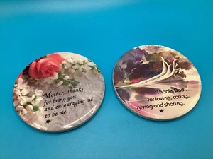 2 imanes redondos Sangray madre padre - Imagen 1 de 4