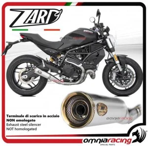 Zard exhaust steel silencer racing with gold cap for Ducati Monster 797 2017> - Picture 1 of 5