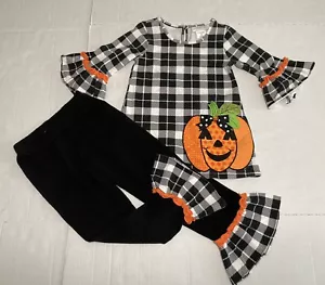 Emily Rose Ragazze Carino Set 2pz Vestito Festa Halloween Tg 6 Applique Zucca - Foto 1 di 21