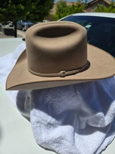 western cowboy hat 7 1/4 long oval - Picture 1 of 4