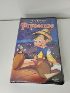 Vintage 1996 Walt Disney Masterpiece Collection Pinocchio VHS New Sealed Movie