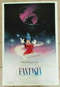 Vintage Walt Disneys Fantasia Poster 50th Anniversary Mickey, ca. 28 x 41 Zoll - Bild 1 von 8