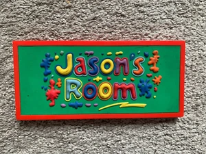Personalised 3D Bedroom Door Name Plaque Jason's Room By John Hinde - Picture 1 of 1