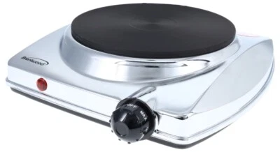 Quemador eléctrico pequeño Brentwood TS-337 encimera de cocina - cromo Foto 1 de 4