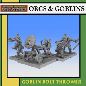 28/32mm ORCS & GOBLINS: Goblin Bolt Thrower Unit (Monstrous Encounters) - Picture 1 of 3