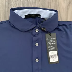 NUOVO Greyson Tala Polo Golf Maltese Blu Navy XS 4 vie elasticizzato traspirante senza dissolvenza - Foto 1 di 10