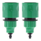 2PCS Garden Water Hose Quick Connector One Way Adapter for 8/11mm 4/7mm Pipe