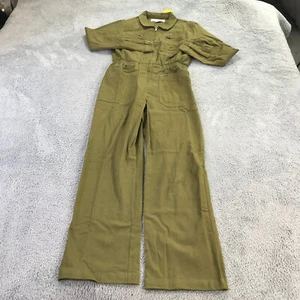 L. F. Markey Jumpsuit Womens 6 US Danny Boilersuit Jumpsuit Denim Jeans Green - Picture 1 of 12