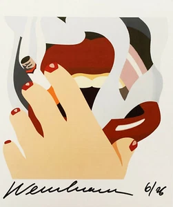 TOM WESSELMANN " SMOKER 2 " Druckgrafik 6/26 handsigniert 23 x 26 cm - Picture 1 of 1