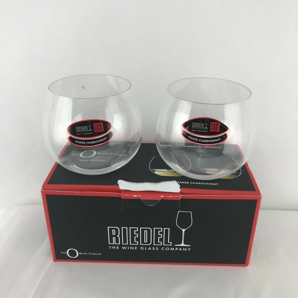 RIEDEL The O Wine Tumbler Glasses Oaked Chardonnay - Set of 2