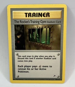 Pokemon Juego de Cartas Coleccionables The Rocket's Training Gym 104/132 Gym Heroes Regular 1ª Edición LP - Imagen 1 de 12