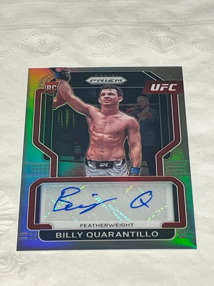 2023 Panini Prizm UFC Billy Quarantillo Signatures Silver Prizm Auto #SG-BQL - Image 1 of 1