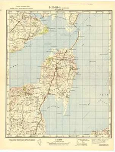Mapa topográfico militar soviético ruso - SEJERSLEV (Dinamarca), 1:50K, ed. 1961 - Imagen 1 de 4