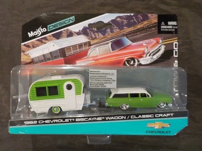 Maisto 1962 Chevrolet Biscayne Wagon towing a Classic Craft - Image 1 of 4