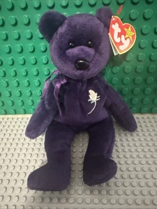 TY Beanie Baby - PRINZESSIN Diana Bär (PVC Pellets - Made in China - 1997) neu mit Etikett - Bild 1 von 18