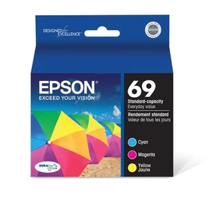 Epson DURABrite Ultra Ink Cartridge Cyan Magenta Yellow 3 Pack Water Resistant - Picture 1 of 6