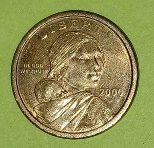 Moneda de oro de 1 dólar Sacagawea 2000-P {circulada}  - Imagen 1 de 3
