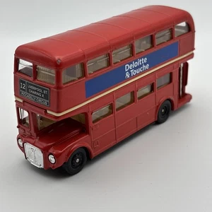 Oxford Vintage Diecast Vintage Modello Rosso Trasporto Doppio Piano ✅ Deloitte & Touche - Foto 1 di 15