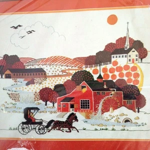 Charles Wysocki Country Travel Crewel Embroidery Kit 1166 Dimensions Vintage - Picture 1 of 4