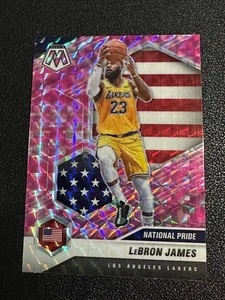 Mosaico Panini 2020-21 LeBron James National Pride #247 camuflaje rosa Prizm - Imagen 1 de 2
