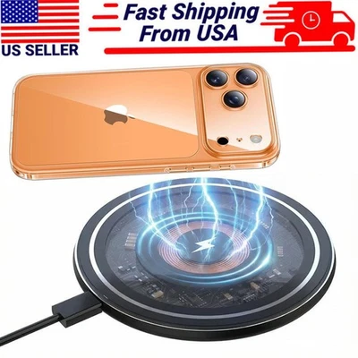 Cargador inalámbrico rápido magnético transparente para iPhone 17 ProMax 16 15 14 13 12 45W Foto 1 de 4