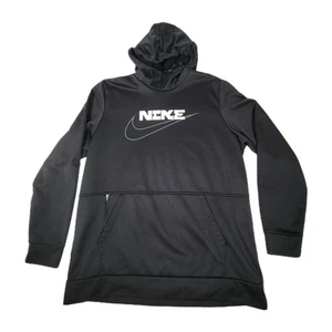 Nike Herren Therma-Fit Pullover Hoodie Swoosh Logo Gr. XL schwarz Taschen Outdoor  - Bild 1 von 8