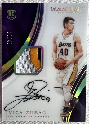 Ivica Zubac 2016-17 Immaculate Acetate Rookie Patch Autographs /40 - Image 1 of 2
