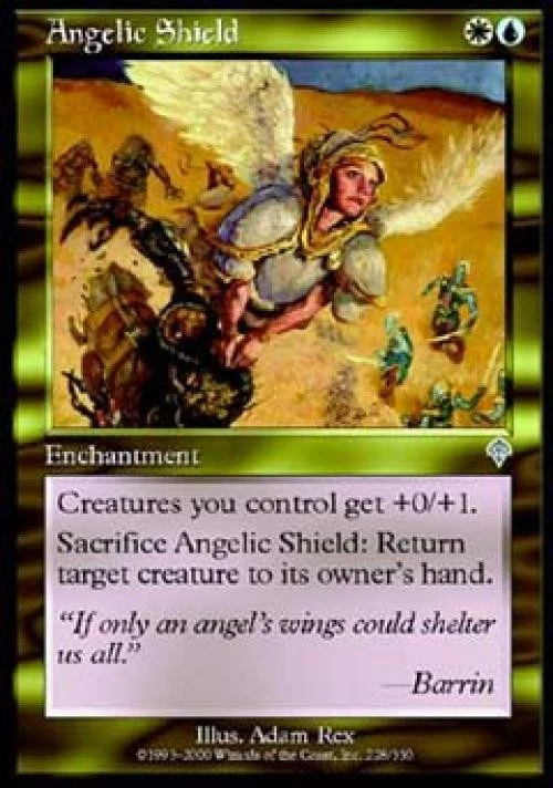 Angelic Shield - Medium Play MTG Invasion - Image 1 of 1