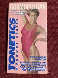 COSMOPOLITAN HIPS and & THIGHS WORKOUT TONETICS Series VHS (1991, Hearst) Video! - Imagen 1 de 3