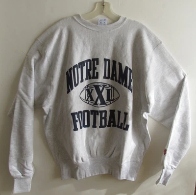 Sudadera de fútbol vintage Notre Dame talla XL EE. UU. MV deportiva tejido inverso Foto 1 de 4