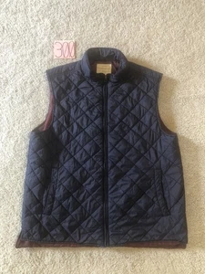 Original Weather Proof Mens Vintage Quilted Puffer Vest Blue XL Full Zip Up - Picture 1 of 20