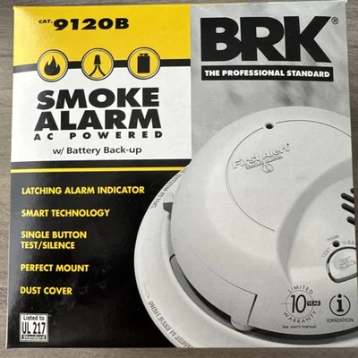 Nuevo en caja Paquete de 5 detectores de humo BRK 9120B alimentación de CA con batería de respaldo Foto 1 de 2