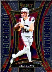 Drake Maye New England Patriots 2024 Panini Select Rookie Turbocharge Card No 24 - Bild 1 von 4