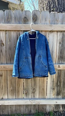 Vintage Reversible Denim/Fleece Basic Editions Jacket - Image 1 of 4