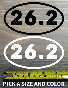 26,2 Marathon Aufkleber Sticker Miles 13.1 Boston Chicago Laufen Joggen New York - Bild 1 von 23