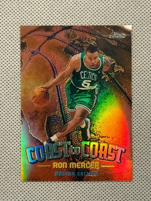 1998-99 Topps Chrome Coast to Coast #CC14 Ron Mercer Boston Celtics Refractor - Image 1 of 2