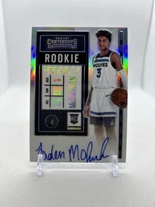 Jaden McDaniels Silver Variation Rookie Ticket Auto 2020-21 Contenders Optic  - Bild 1 von 2