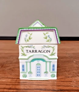 Vintage The Lenox Spice Village Estragon Fine Porcelain Spice Jar 1989 Retired - Bild 1 von 7