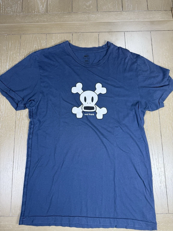 Camiseta Paul Frank Skull Bones Mediana Julius Scorvy Patín De Colección Años 2000 Y2k Punk Foto 1 de 4
