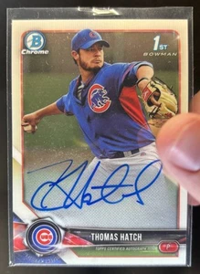 2018 Bowman Thomas Hatch Chrome Prospect Auto Chicago Cubs #CPA-TH - Picture 1 of 10