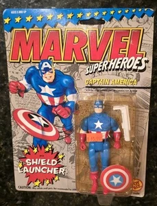 Captain America Vintage Marvel Super Heroes Actionfigur Neu 1993 Toybiz - Bild 1 von 6