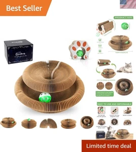 Kitty Kurz Akkordeon Katzenkratzer - Interaktives Spielzeug für Indoor Katzen - 1er Pack - Bild 1 von 10