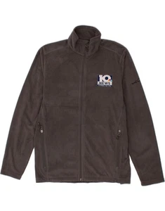 EDDIE BAUER Mens Graphic Fleece Jacket UK 38 Medium Grey Polyester BH03 - Picture 1 of 3
